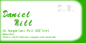 daniel mill business card